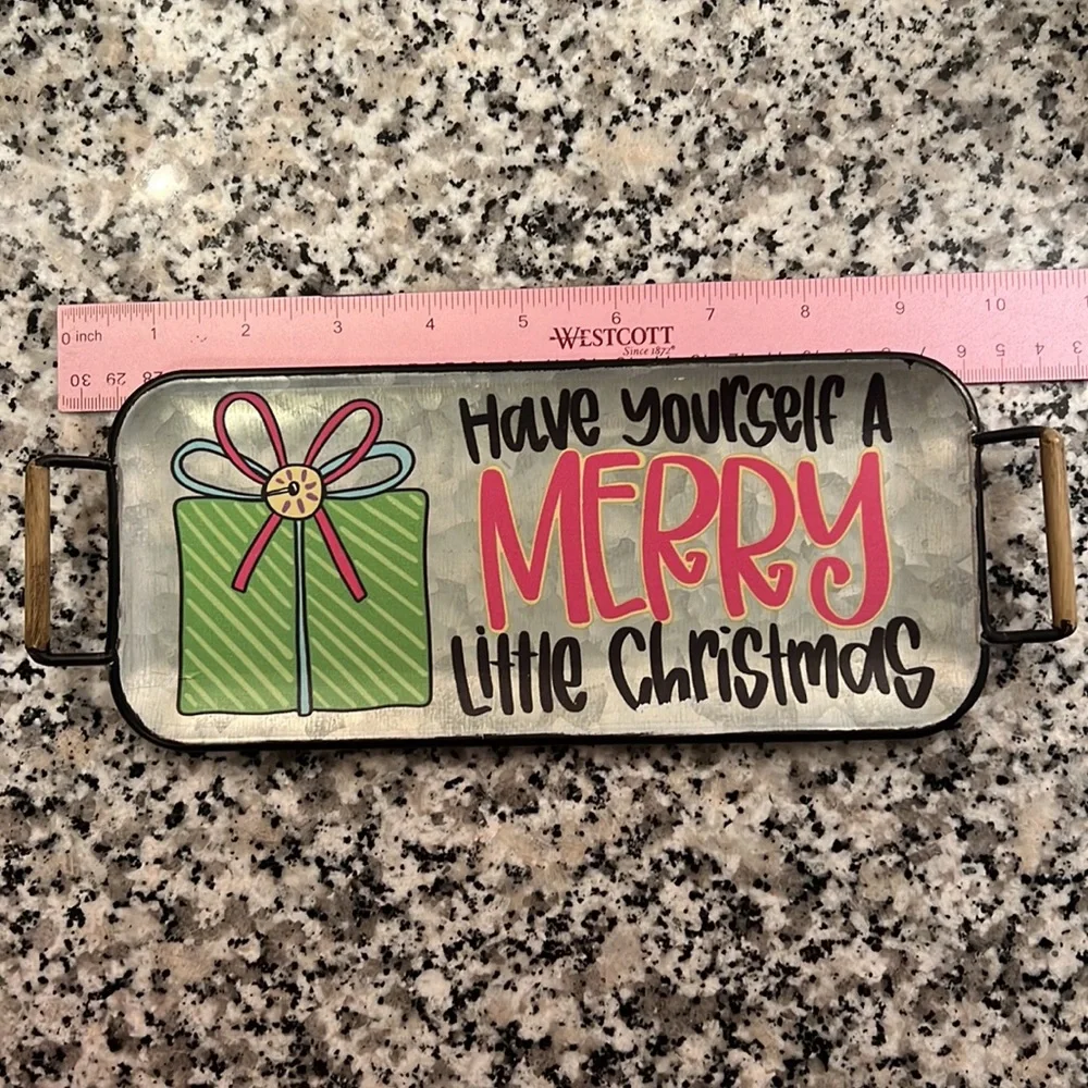 Mini Tin Christmas Tray
